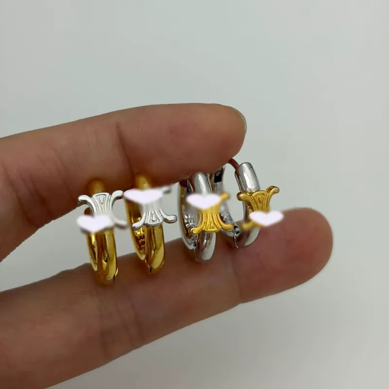 金银耳骨夹几何款