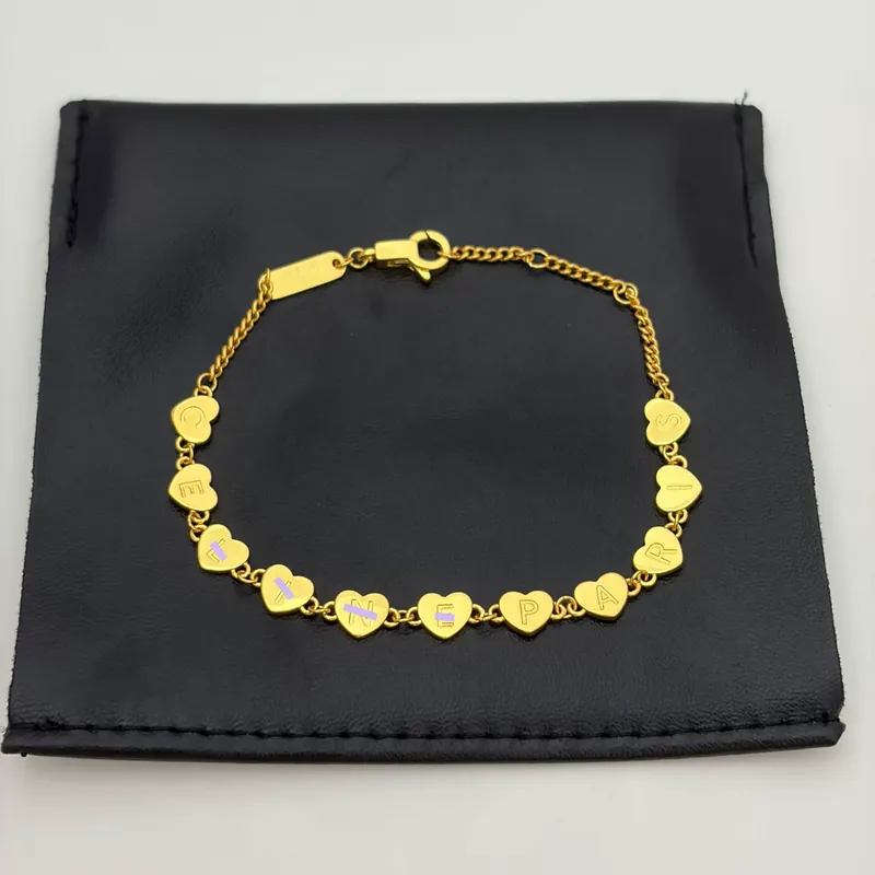 Herz-Kette-Halskette-Armband-Set