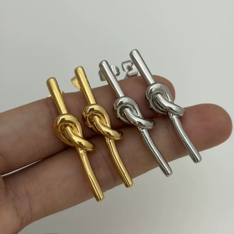 Knot Design Earrings Minimalist