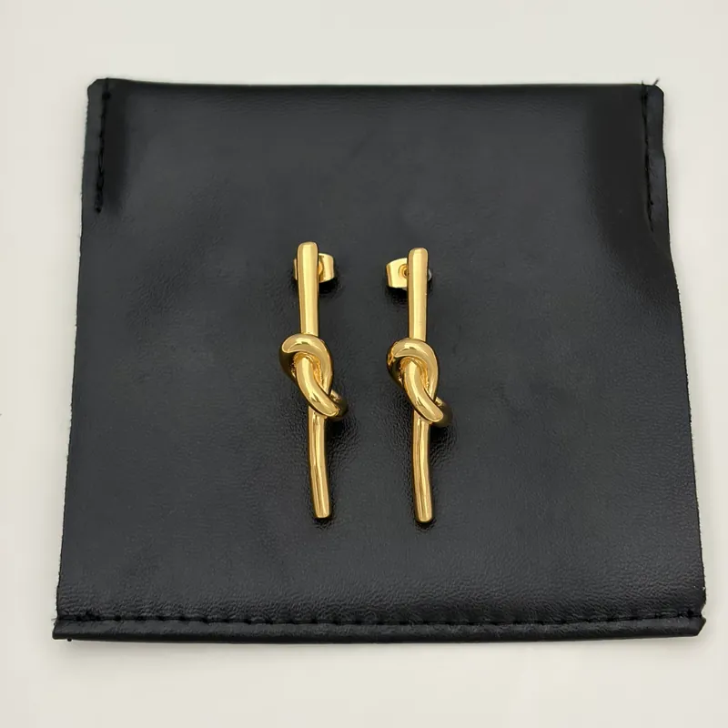 Knot Design Earrings Minimalist