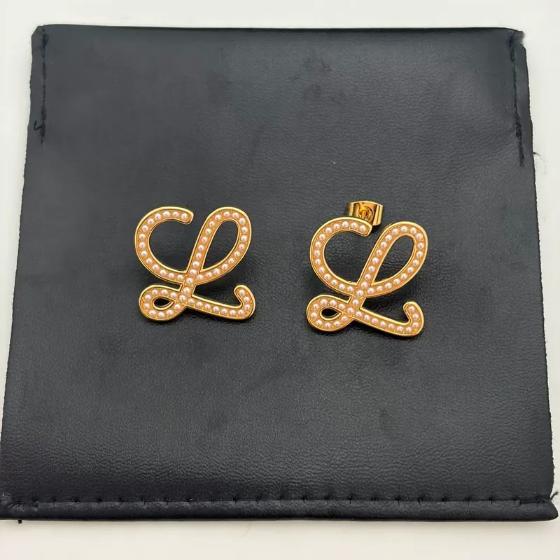 Vintage Pearl Earrings Gold Plated