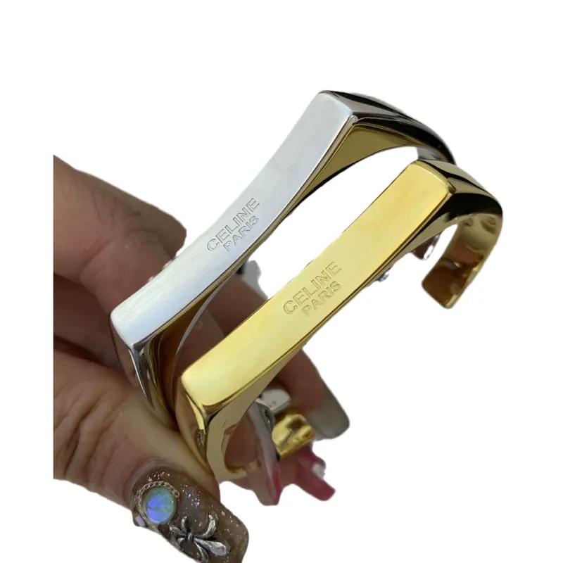Horn-Design-Armreif, offene Manschette