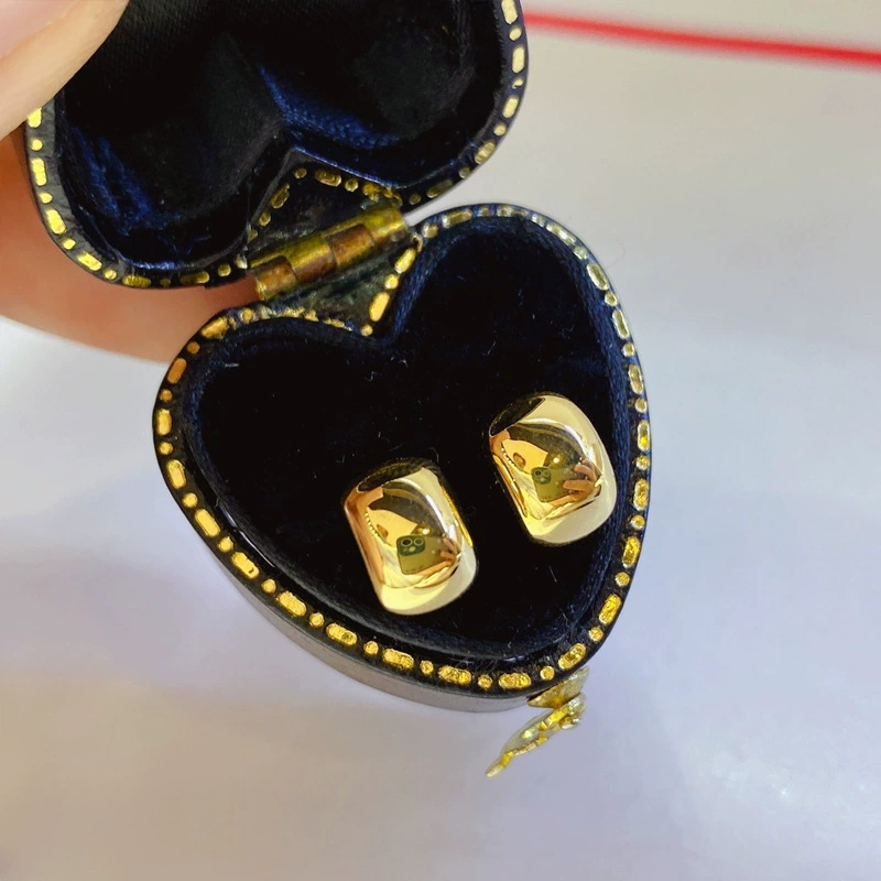 Italian Textured Earrings 18K Gold Plated