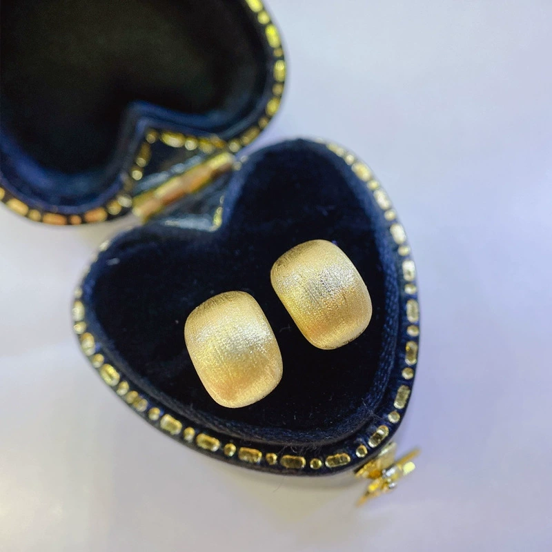 Italian Textured Earrings 18K Gold Plated