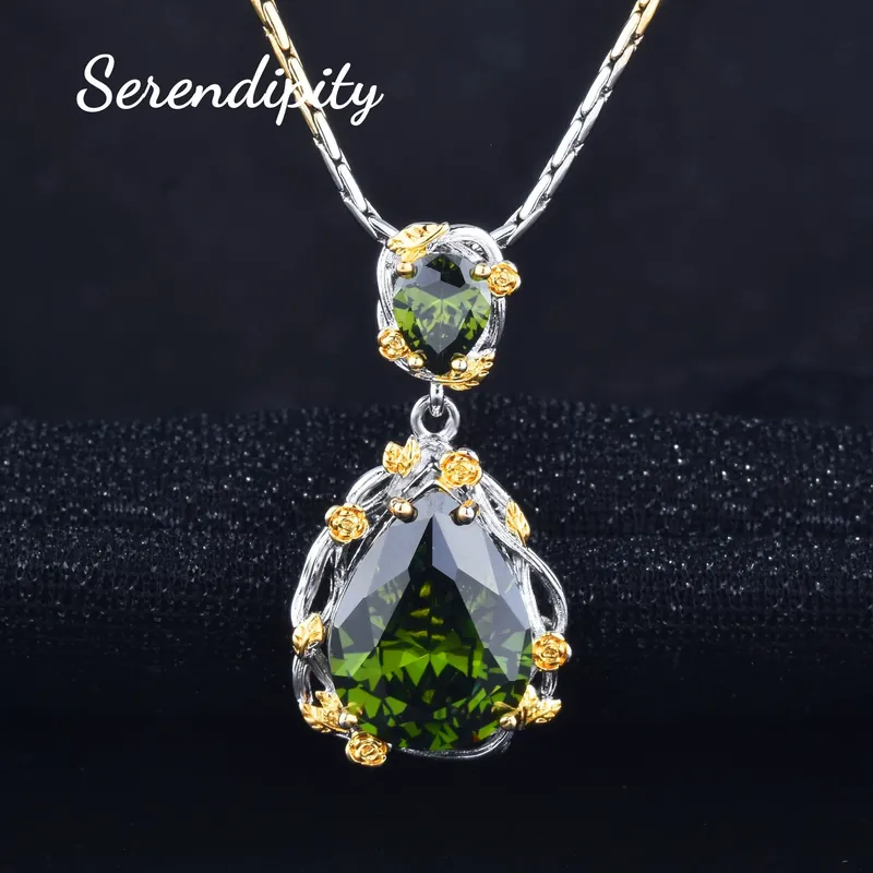 Italian Multicolor Jewelry Set Pear Shape