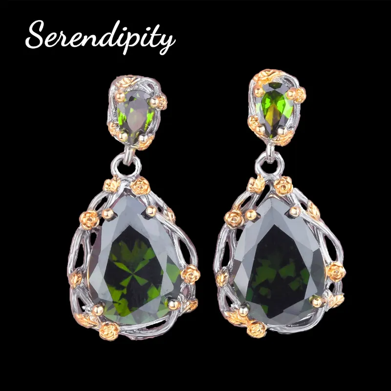 Italian Multicolor Jewelry Set Pear Shape