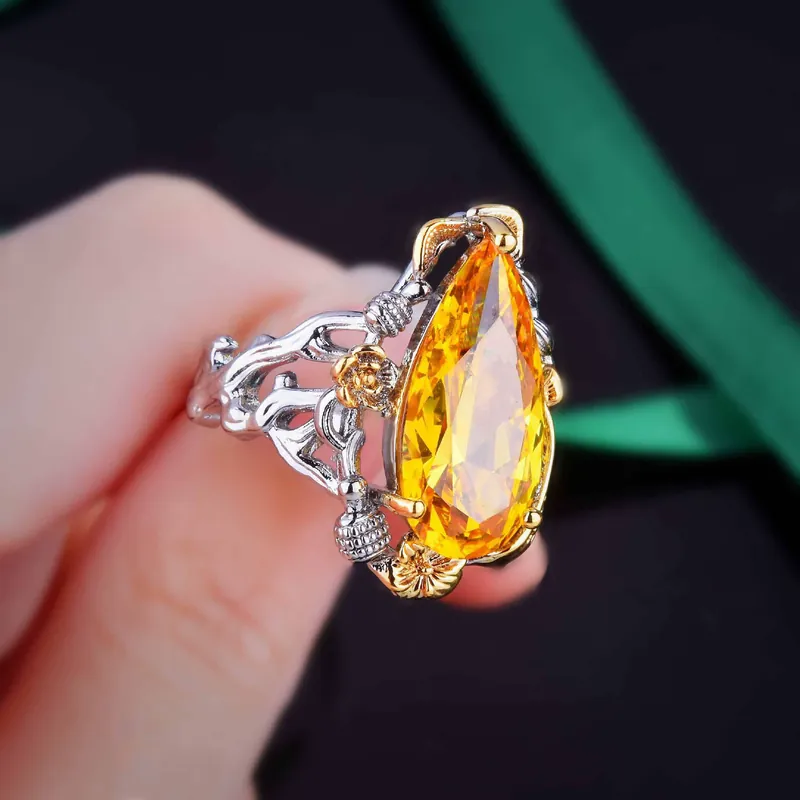 Italian Yellow Diamond Jewelry Set