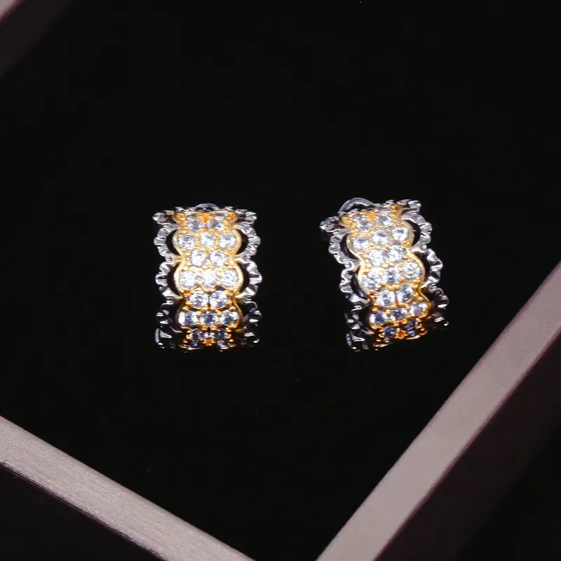 Italian Lace Earrings Diamond Pendant Set