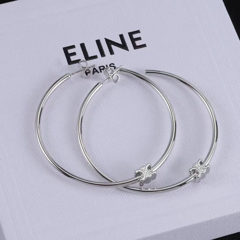 U-Shape Arc de Triomphe Earrings Brass Gold