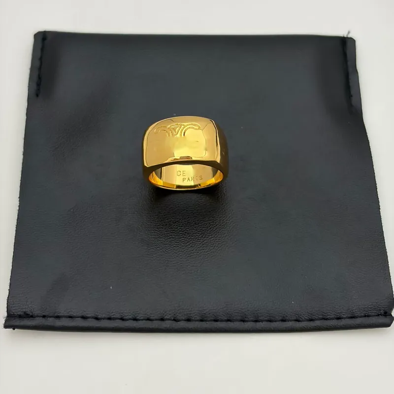 Gold Wide Band Ring