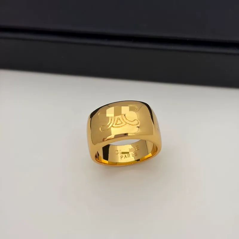Gold Wide Band Ring