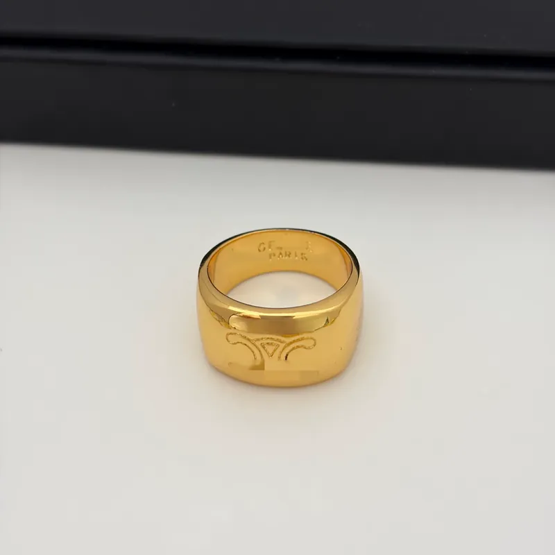 Gold Wide Band Ring