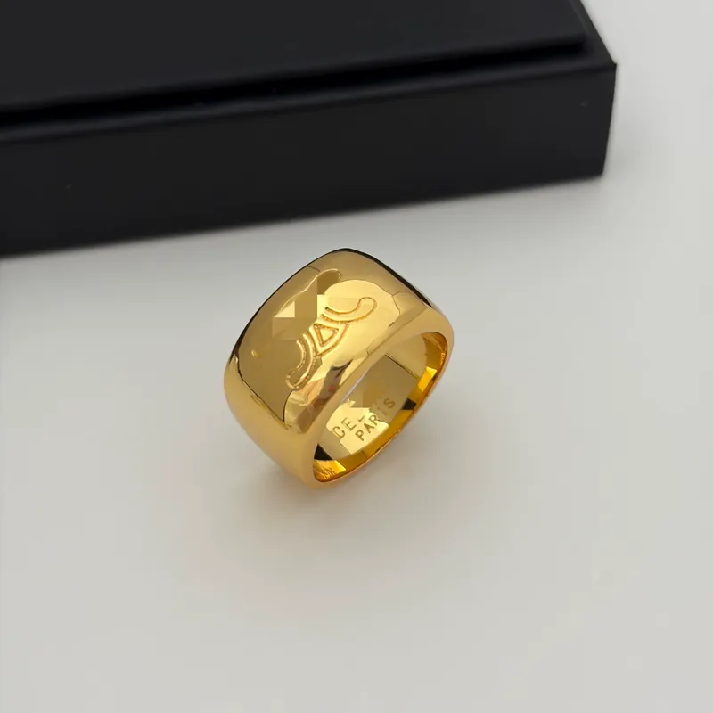 Gold Wide Band Ring