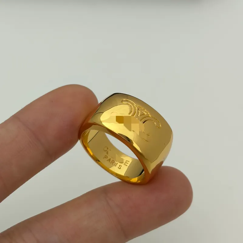 Gold Wide Band Ring