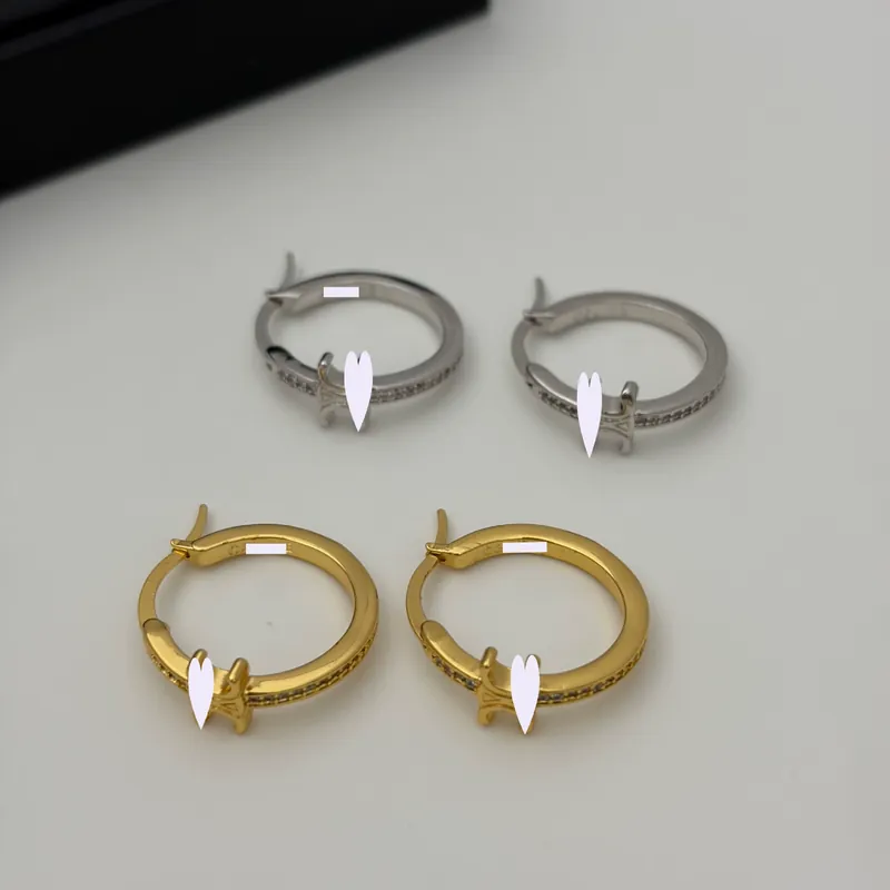 Crystal Star Circle Earrings