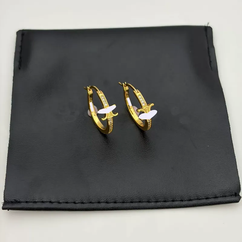 Crystal Star Circle Earrings
