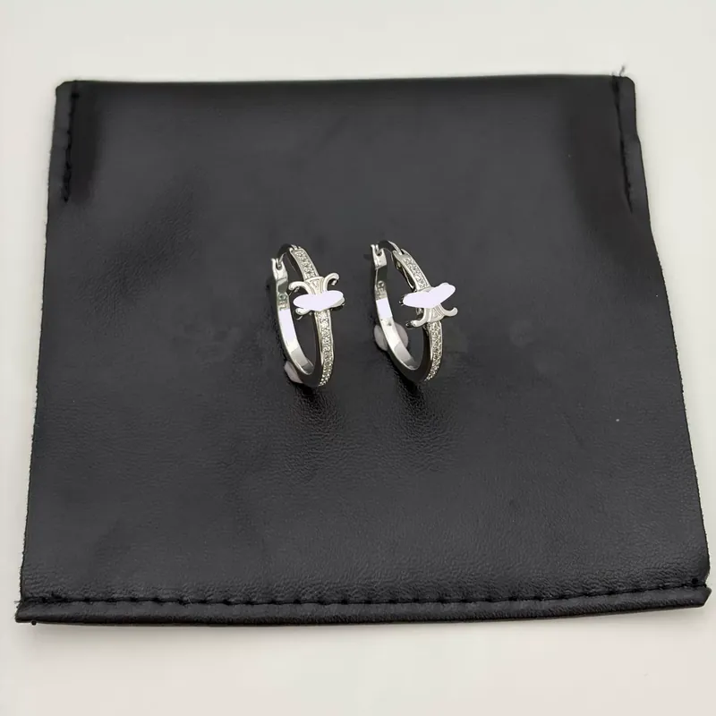 Crystal Star Circle Earrings