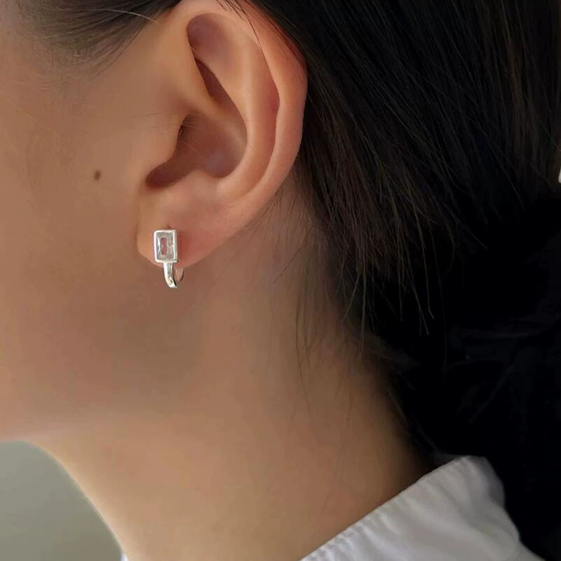 Square Zircon Earrings