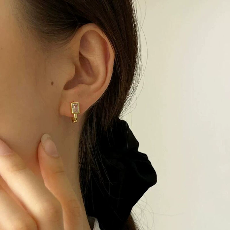 Square Zircon Earrings
