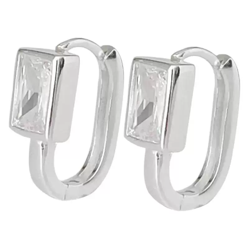 Square Zircon Earrings