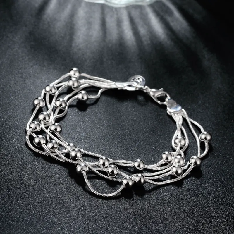 Five-Line Bead Bracelet