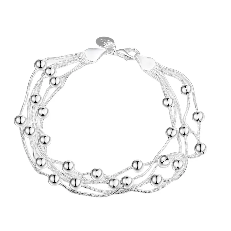 Five-Line Bead Bracelet