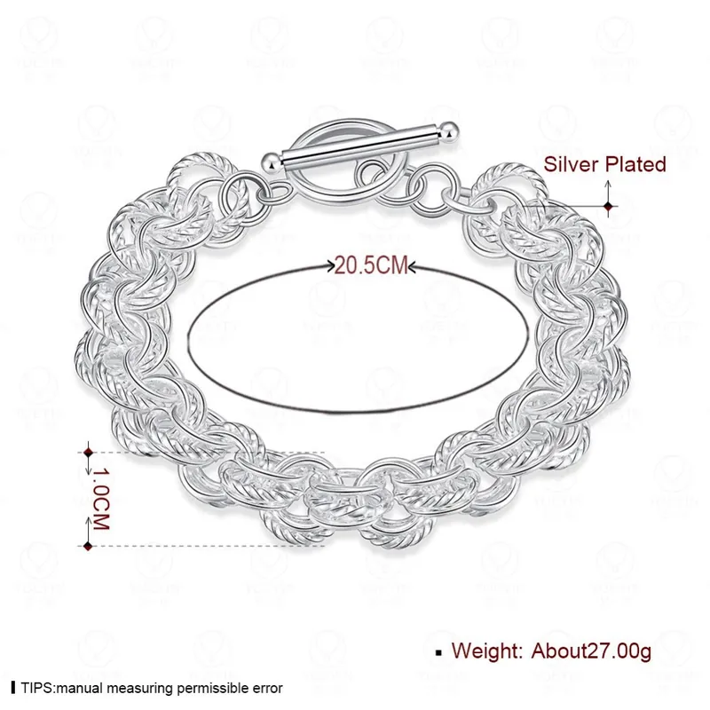 Hollow Chain Bracelet Silver