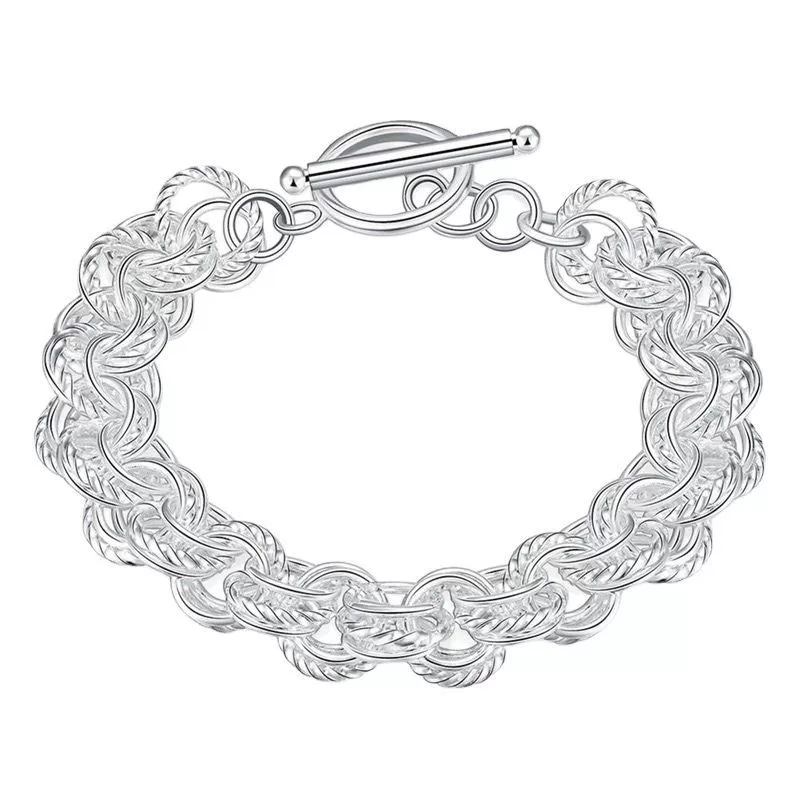 Hollow Chain Bracelet Silver