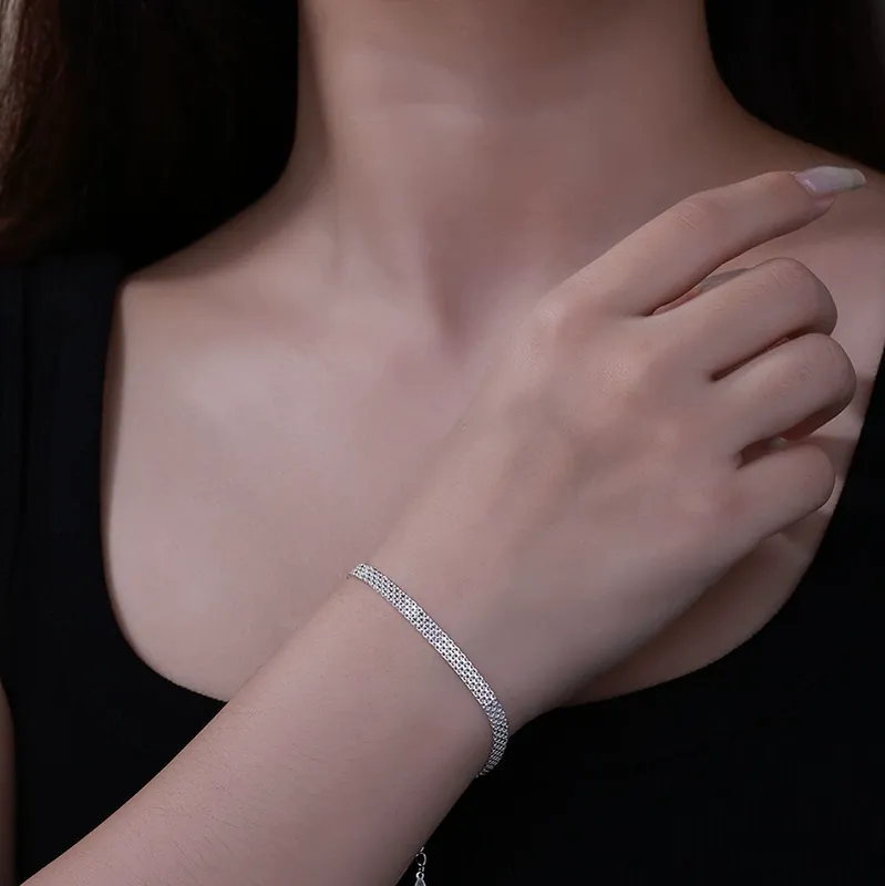 Wide Woven Bracelet