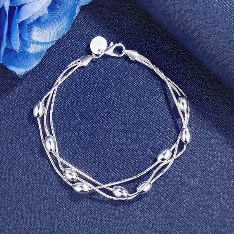 Olive Branch Bead Bracelet