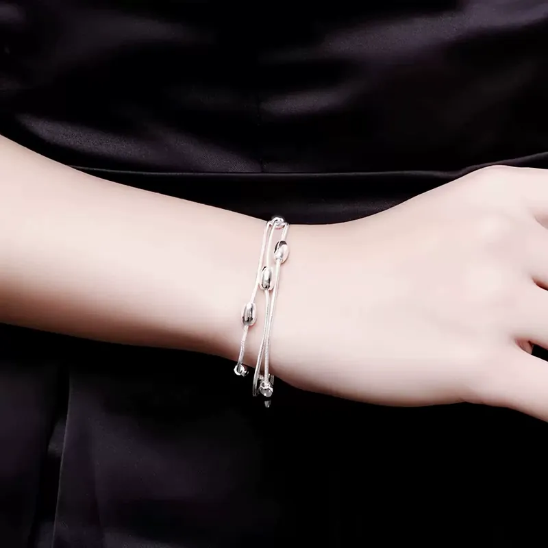 Olive Branch Bead Bracelet
