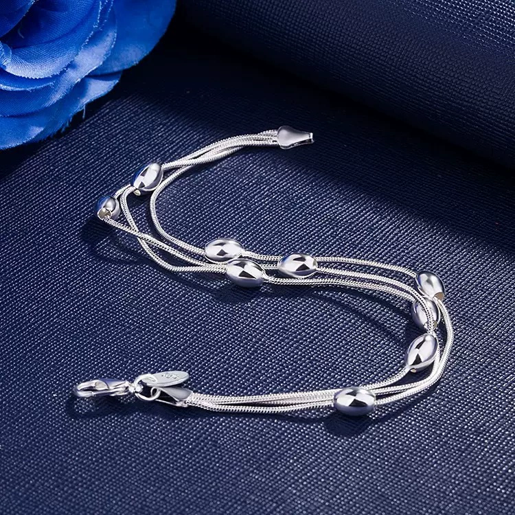 Olive Branch Bead Bracelet