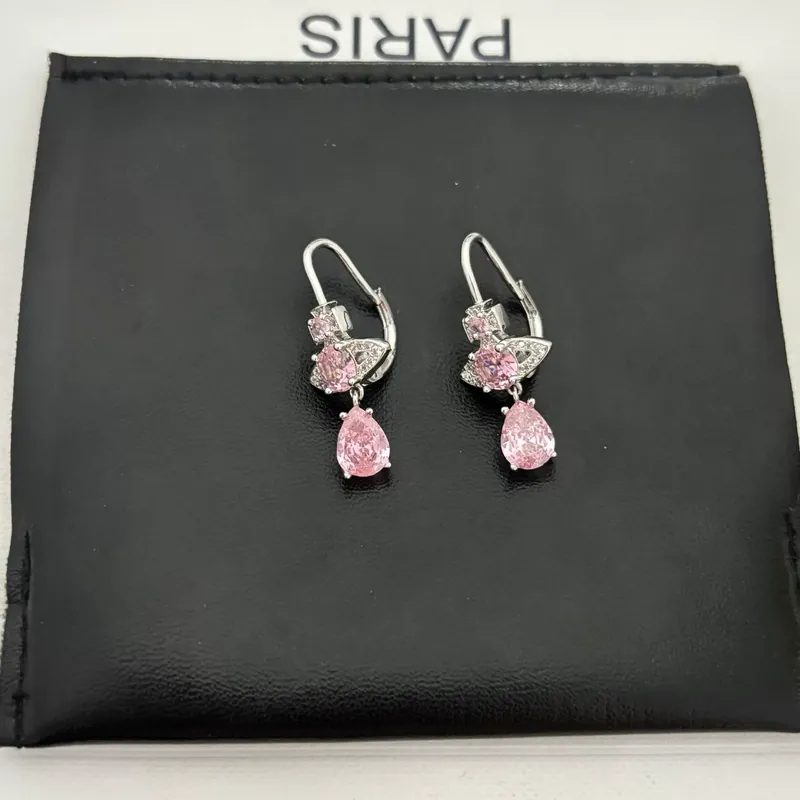 Zircon Saturn Drop Earrings