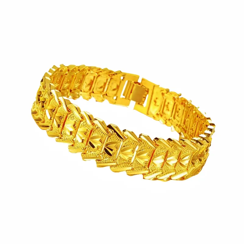 Heart Link Bracelet Gold