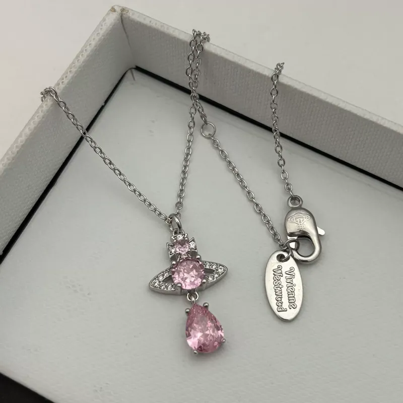 Collar Colgante Saturno Pavé Completo
