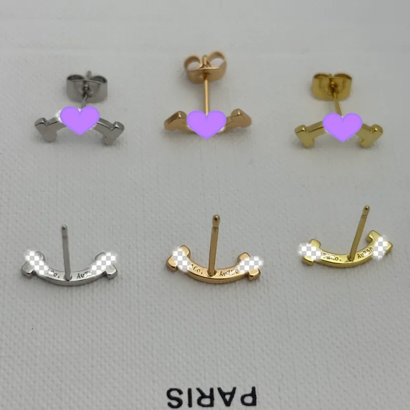 Full Pave Smile Stud Earrings