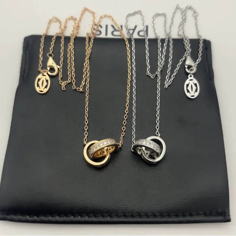 Full Pave Circle Pendant Necklace