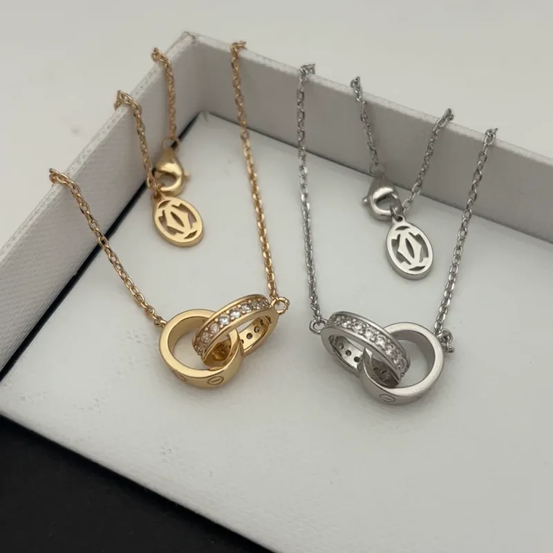 Full Pave Circle Pendant Necklace