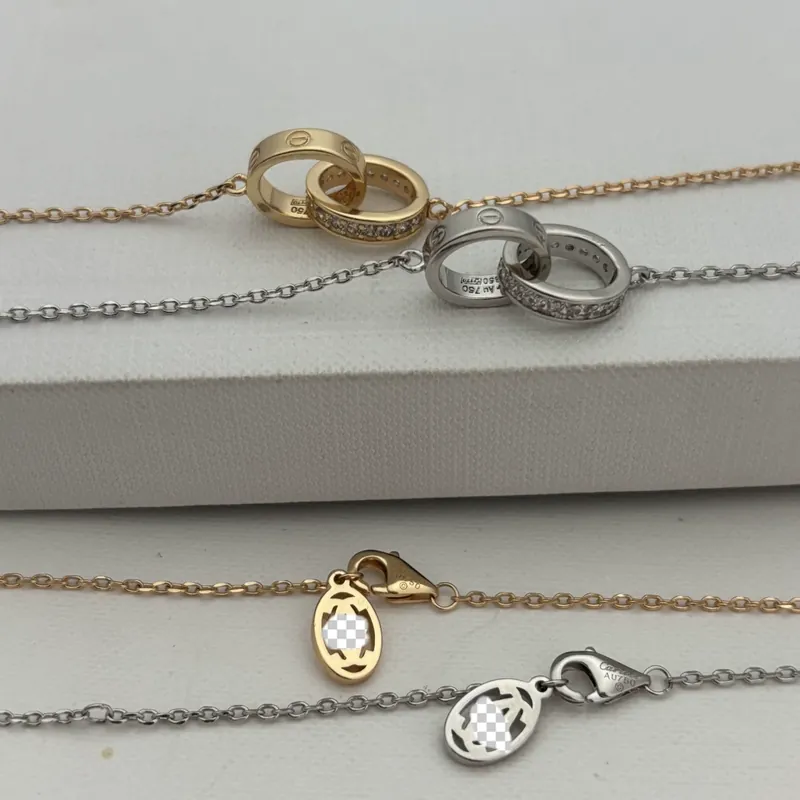 Full Pave Circle Pendant Necklace