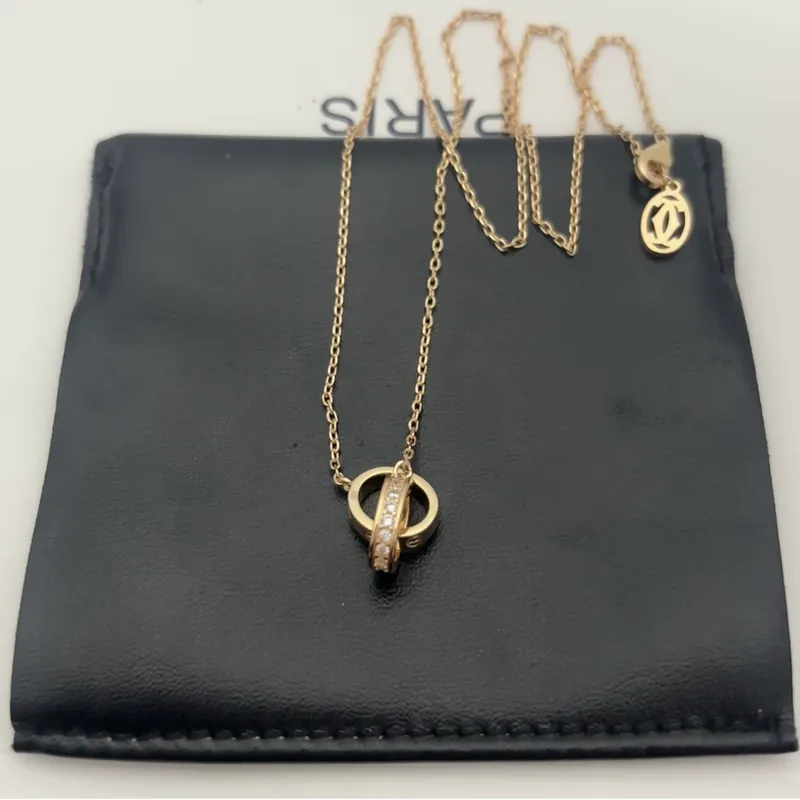 Full Pave Circle Pendant Necklace