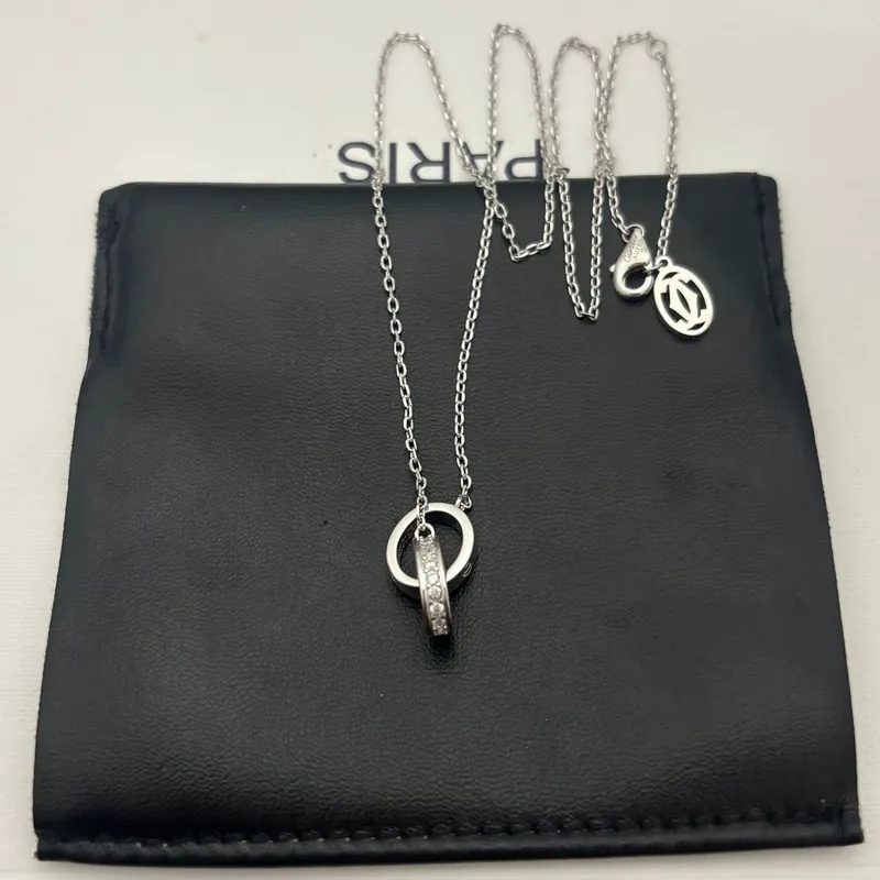 Full Pave Circle Pendant Necklace