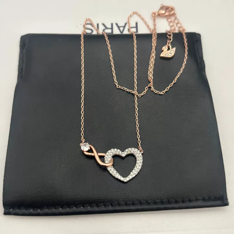 Crystal Infinity Heart Necklace
