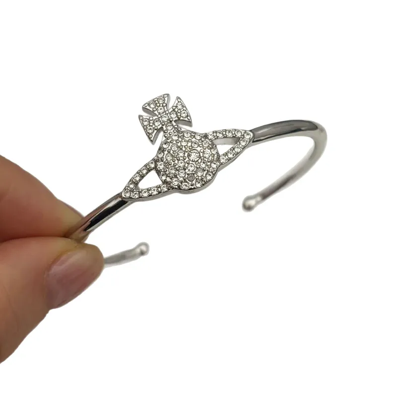 Full Pave Saturn Bangle
