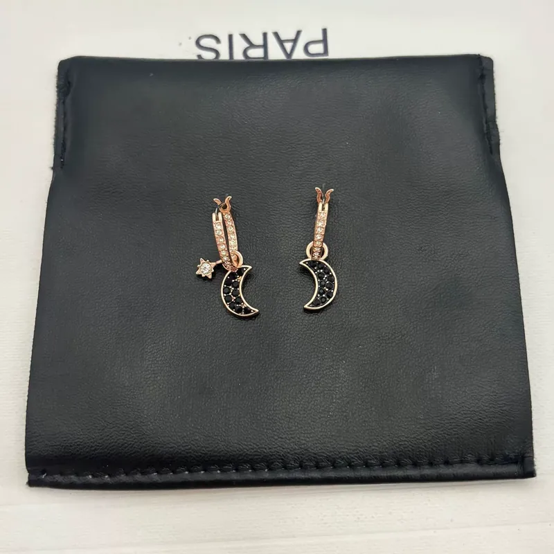 Crystal Moon Star Earrings