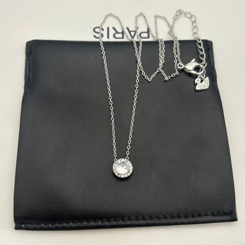 Crystal Single Stone Necklace