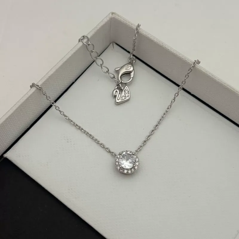 Crystal Single Stone Necklace