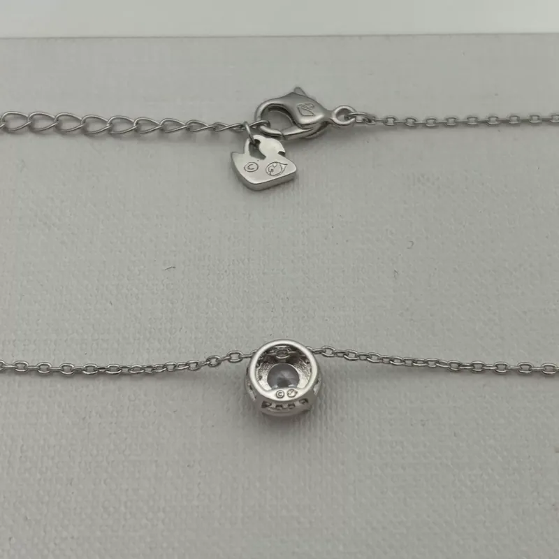 Crystal Single Stone Necklace