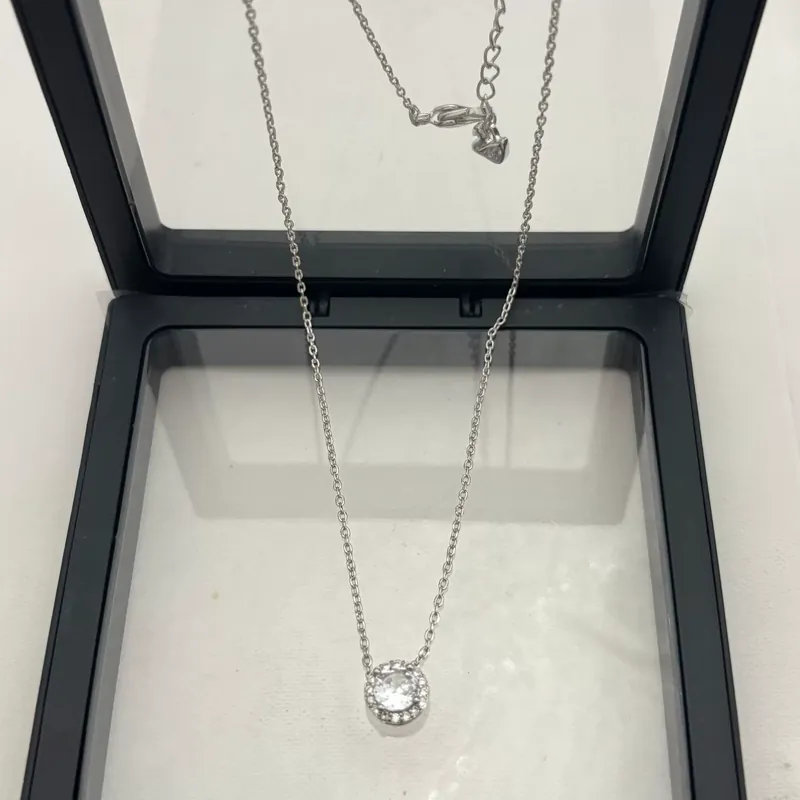 Crystal Single Stone Necklace