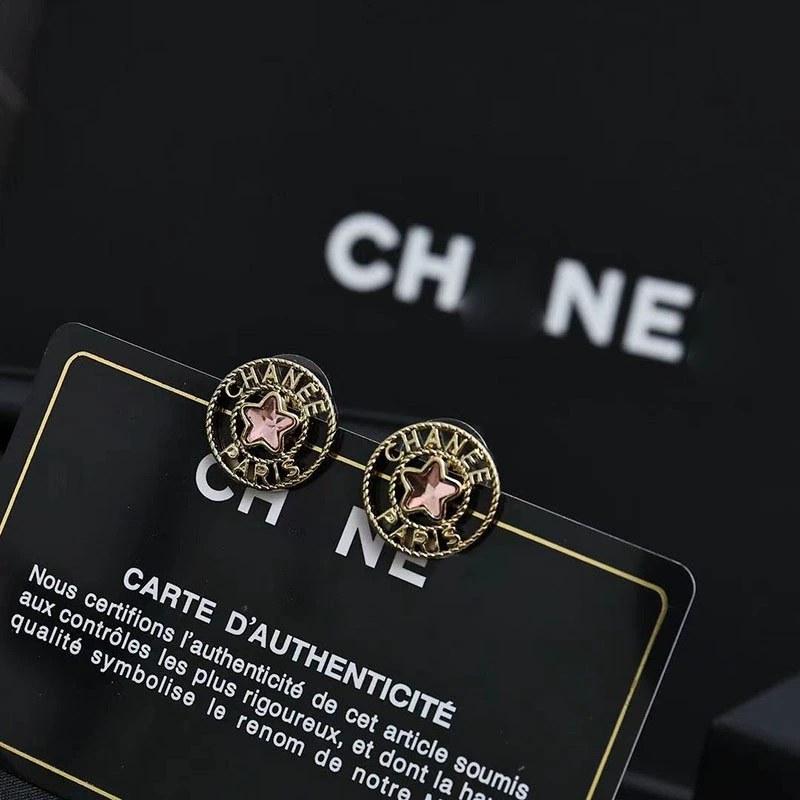 Hollow Zircon Star Stud Earrings with Silver Needle