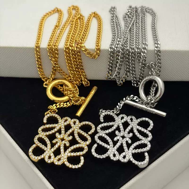 Zircon Flower Pendant Necklace